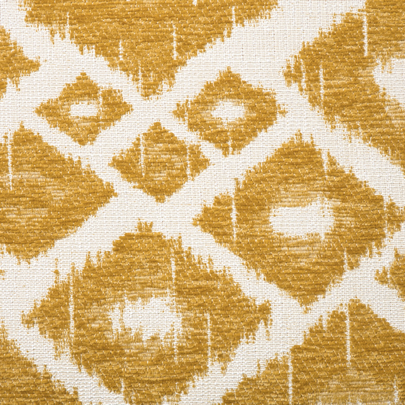 Kussen jacquard ruit - geel - 45x45 cm