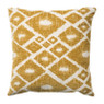 Kussen jacquard ruit - geel - 45x45 cm