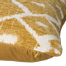 Kussen jacquard ruit - geel - 45x45 cm