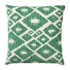 Kussen jacquard ruit - groen - 45x45 cm