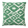 Kussen jacquard ruit - groen - 45x45 cm