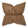 Kussen puf - bruin - 42x42 cm