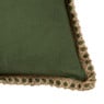 Kussen jute - groen - 45x45 cm