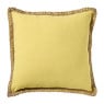 Kussen jute - geel - 45x45 cm
