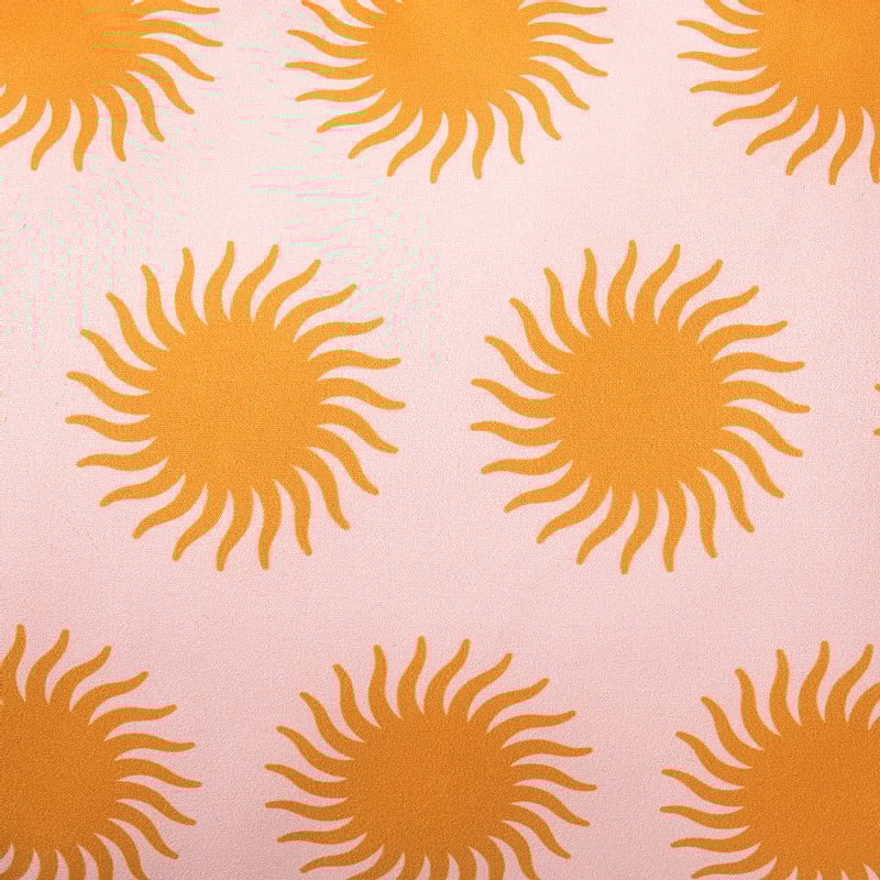 Kussen zonnetjes - roze/oranje - 30x50 cm