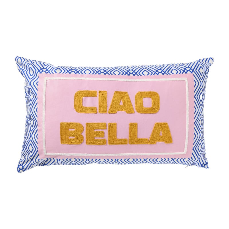 Kussen ciao bella - multikleur - 30x50 cm