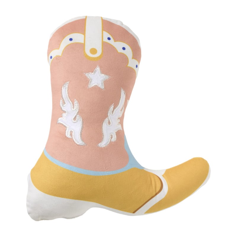 Kussen cowboy laars - multikleur - 32x28 cm