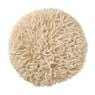 Kussen harig rond - beige - ø40 cm