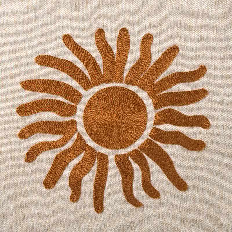 Kussen zon - bruin - 45x45 cm