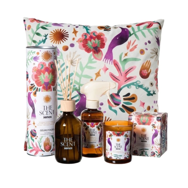 Kussen the scent - multikleur - 45x45 cm