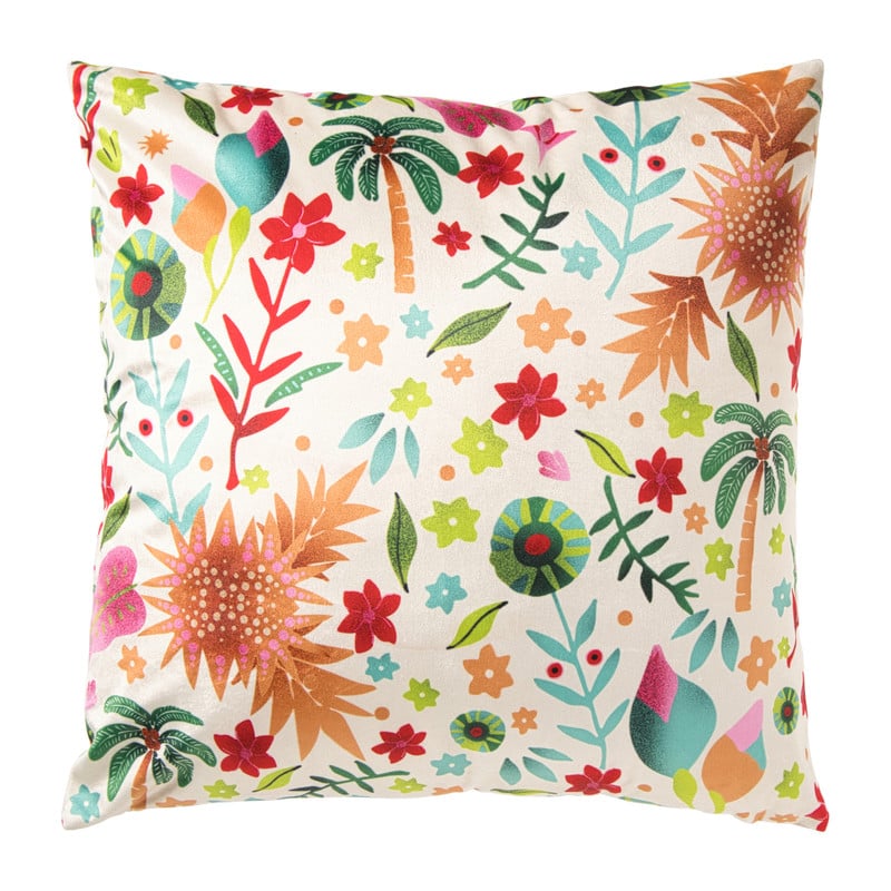 Kussen market melodies - multikleur - 45x45 cm