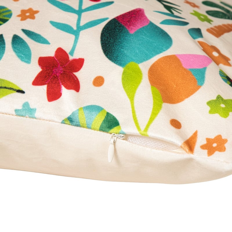 Kussen market melodies - multikleur - 45x45 cm