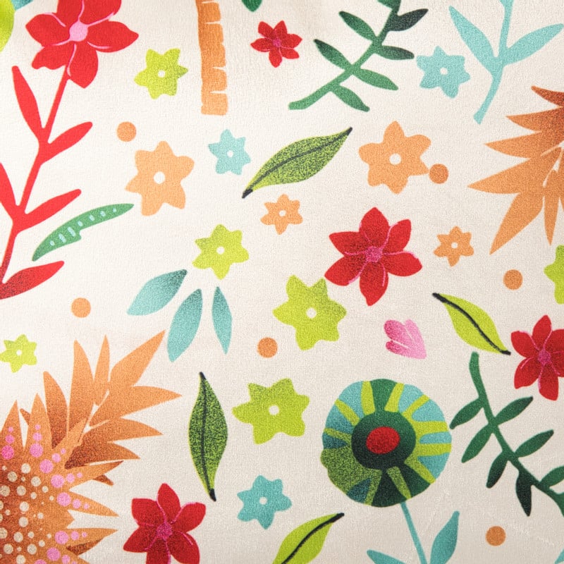 Kussen market melodies - multikleur - 45x45 cm