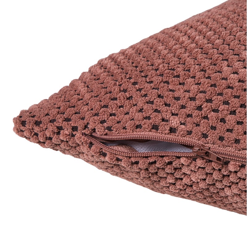 Kussen met blokjes - roze - 45x45 cm 