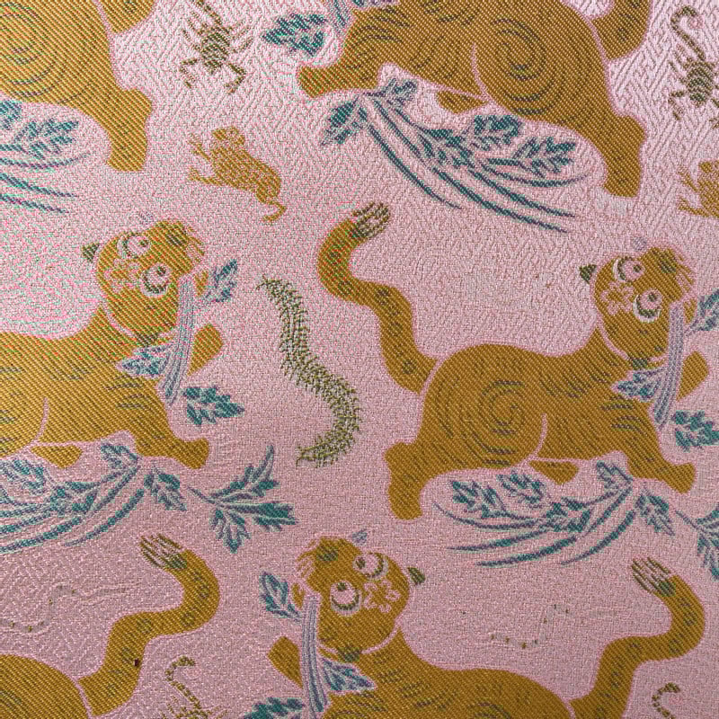 Kussen tijger - roze - 45x45 cm