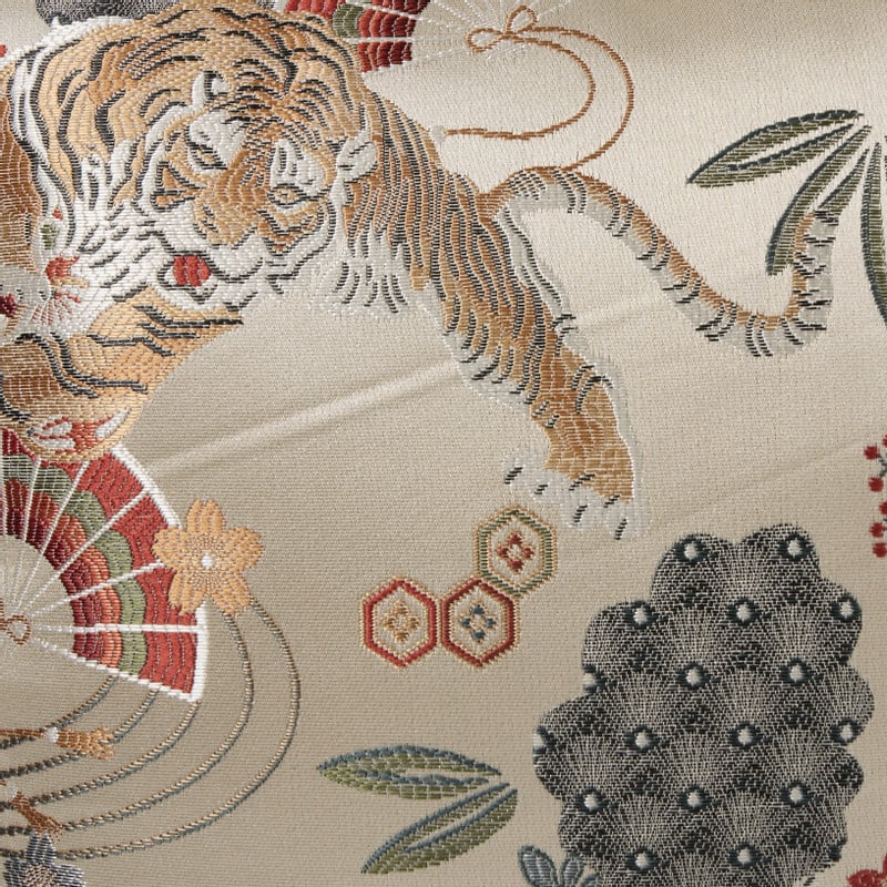 Kussen jacquard - beige - 45x45 cm