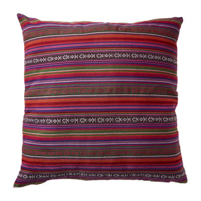 Kussen mexican groot - rood - 60x60 cm