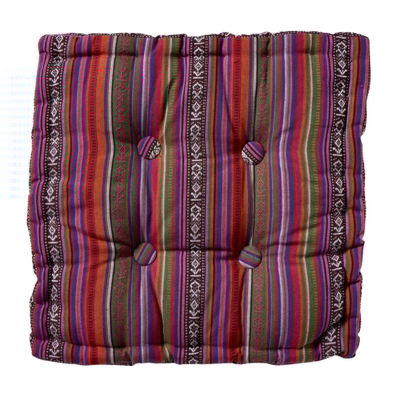 Matraskussen mexican - rood - 40x40 cm