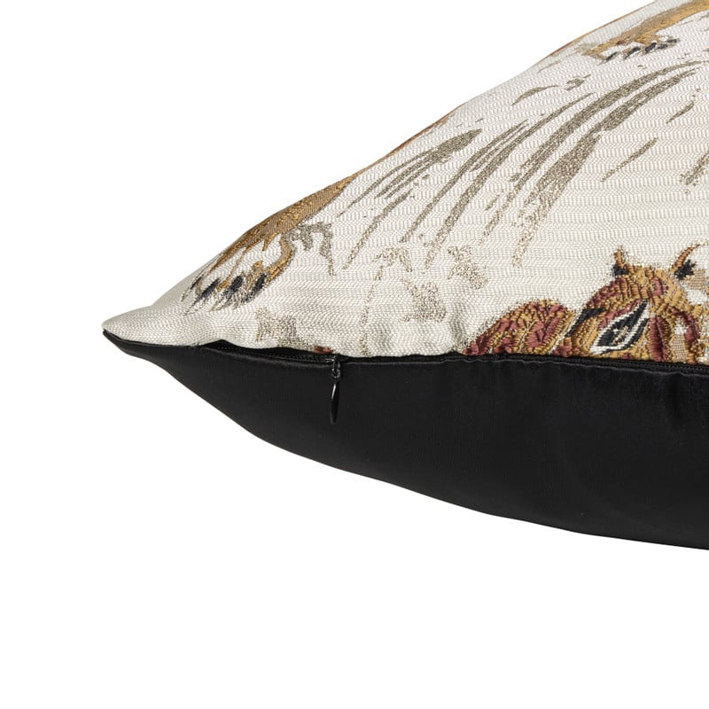 Kussen tijger - goudkleurig - 45x45 cm