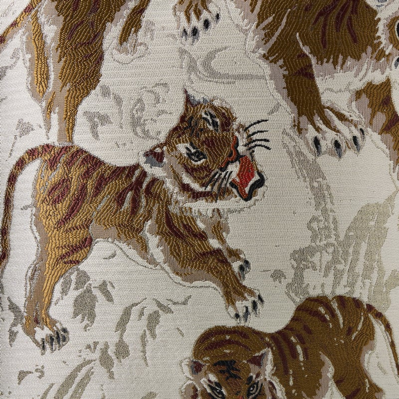 Kussen tijger - goudkleurig - 45x45 cm