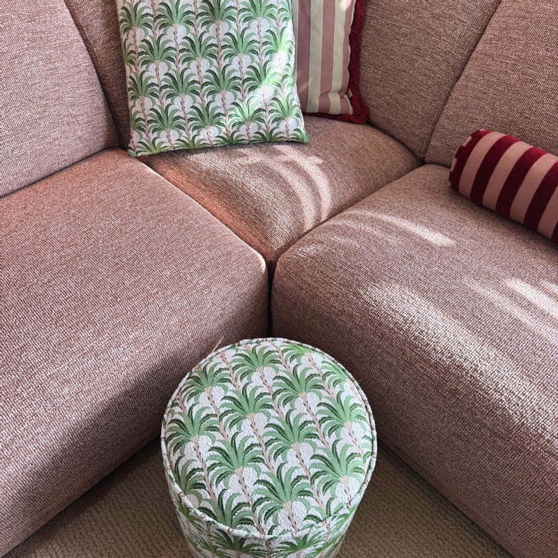 Kussen palm - groen - 45x45 cm