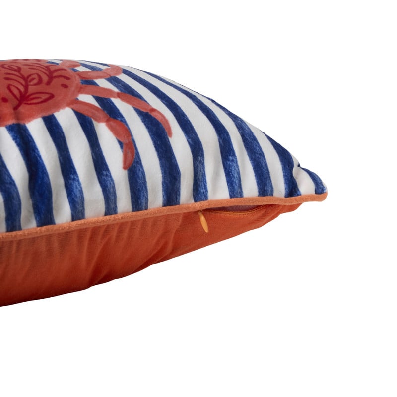 Kussen krab - multikleur - 45x27 cm