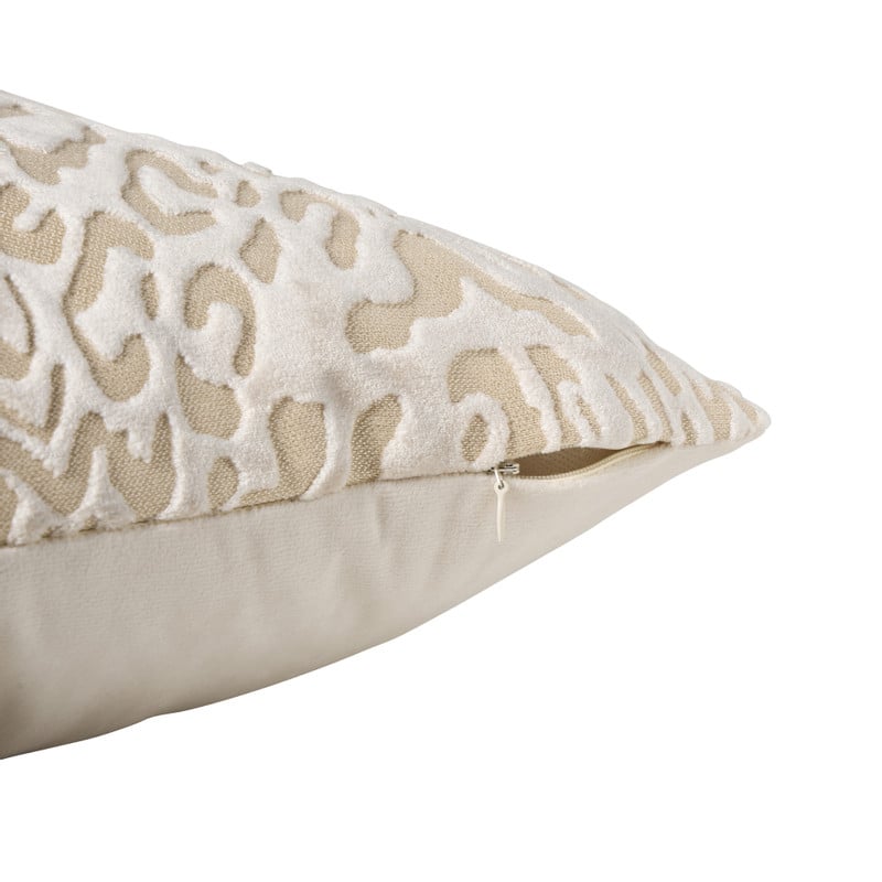Kussen velvet animal - beige - 45x45 cm