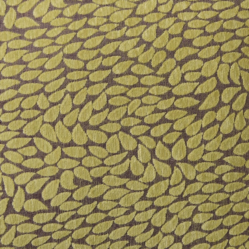 Kussen velvet bladeren - geel - 45x45 cm