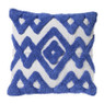 Kussen tufted - blauw - 45x45 cm