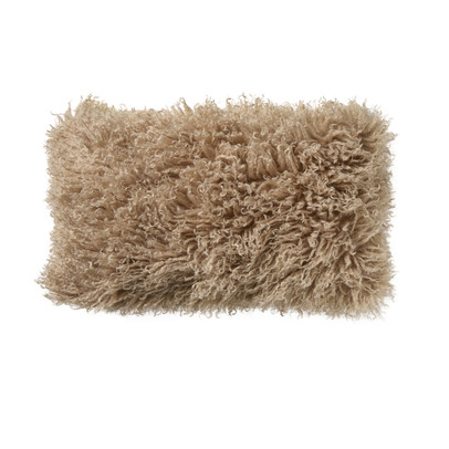 Kussen harig - beige - 30x50 cm