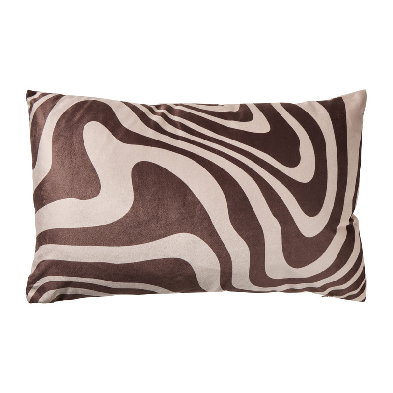 Kussen swirl - roze - 30x50 cm