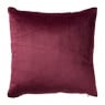 Kussen bloemenprint - bordeaux rood - 45x45 cm 