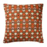 Kussen chenille jacquard - roze/paars - 45x45 cm