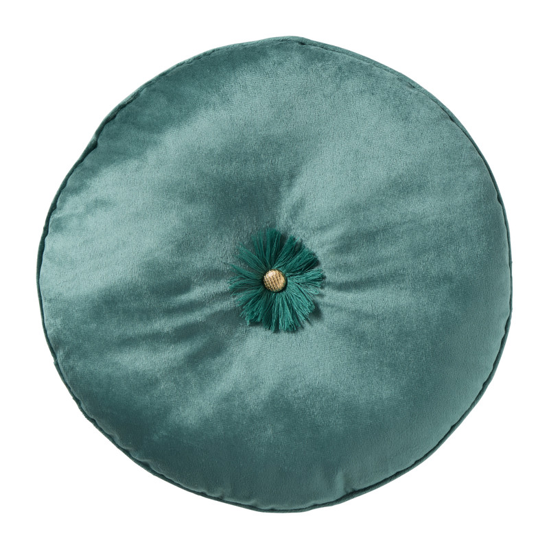 Kussen rond - groen - ø33 cm