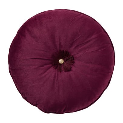 Kussen rond - paars - ø33 cm