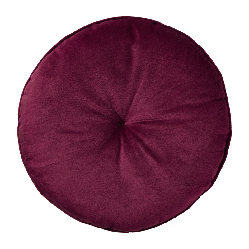 Kussen rond - paars - ø33 cm