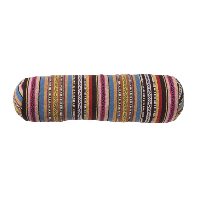 Bolster kussen Mexican - geel - 15x50 cm