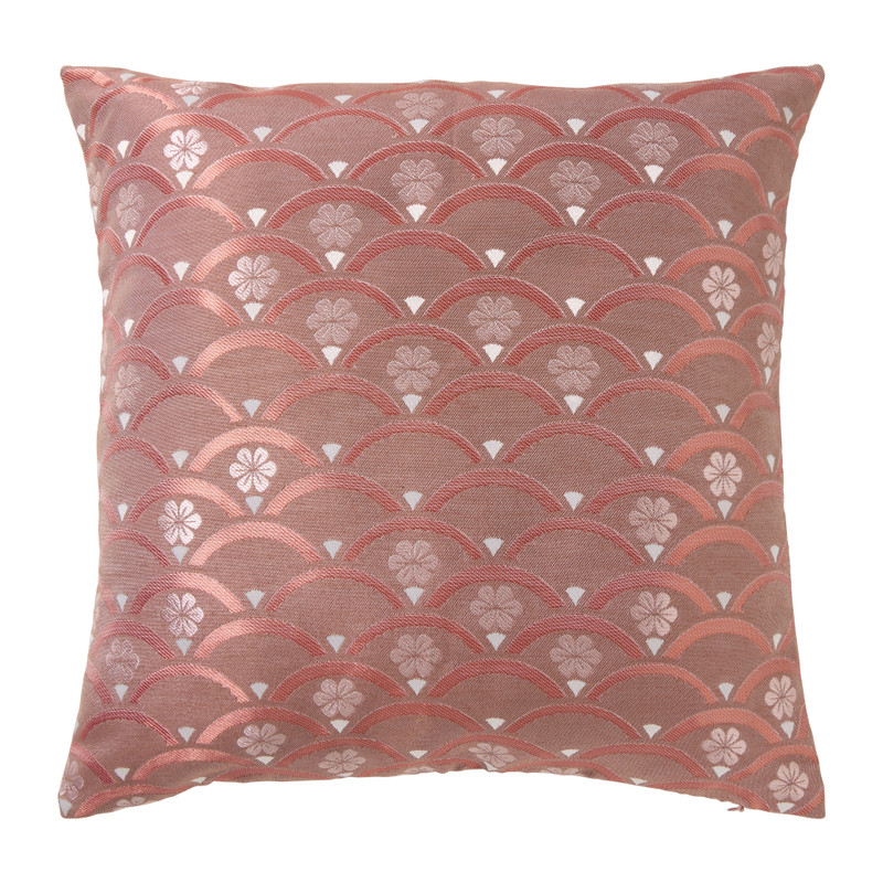 Kussen bloemetjes - roze - 45x45 cm 