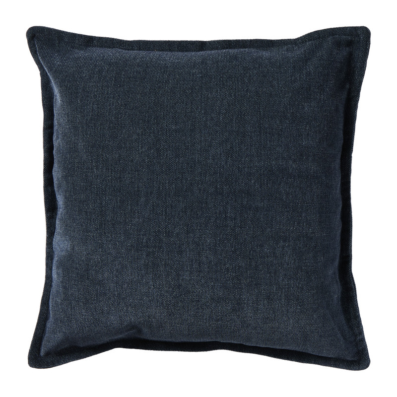 Kussen jeans - donkerblauw - 45x45 cm 