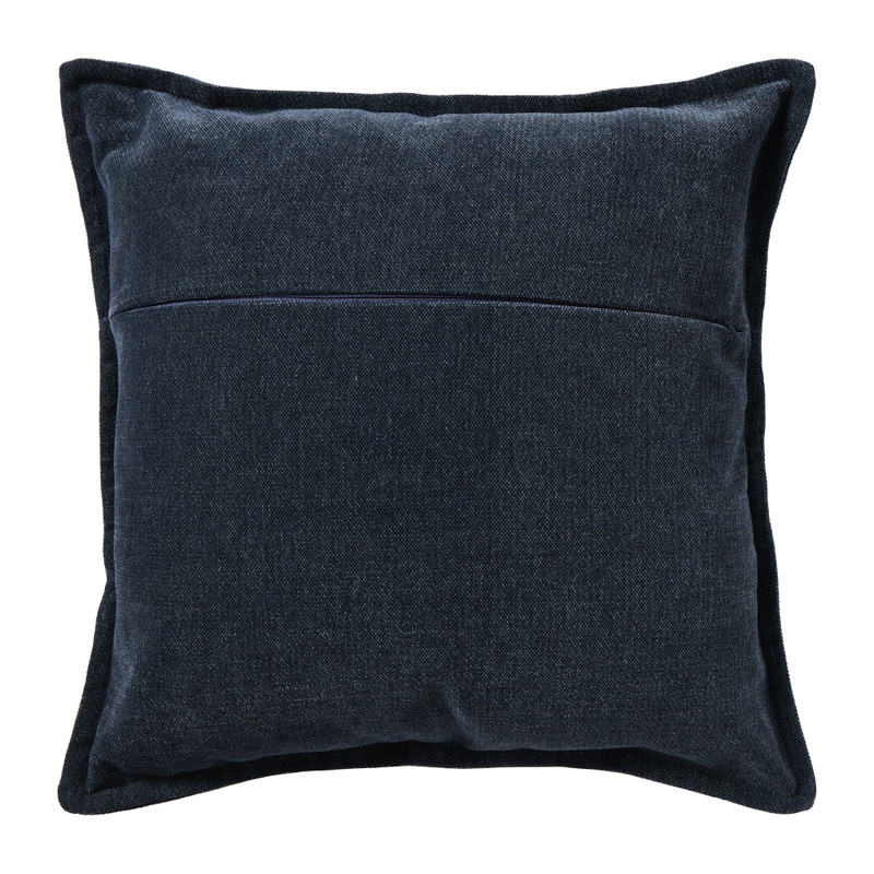 Kussen jeans - donkerblauw - 45x45 cm 