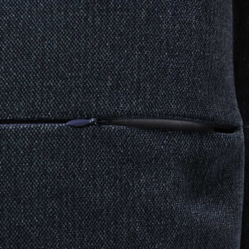 Kussen jeans - donkerblauw - 45x45 cm 