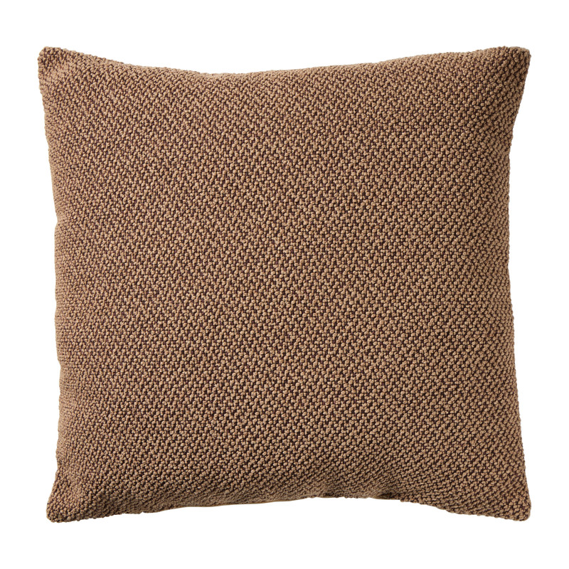 Kussen bouclé duo tone - bruin - 40x40 cm 