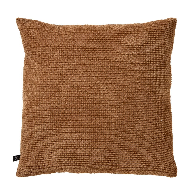 Kussen geblokt klein - roze - 45x45 cm 