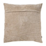 Kussen geblokt groot - beige - 60x60 cm 