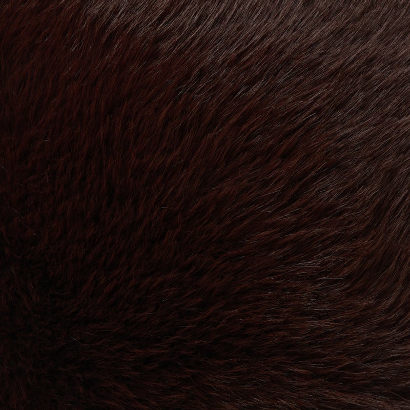 Kussen harig - bordeaux rood - 45x45 cm