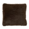 Kussen harig - bruin - 45x45 cm
