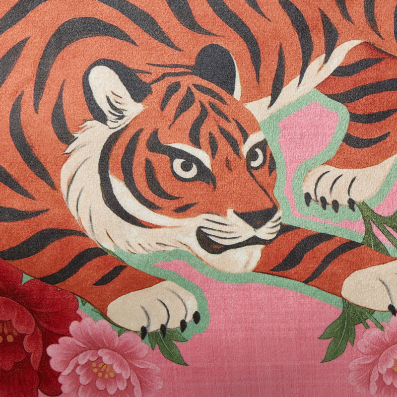 Kussen tijger - multikleur - 45x45 cm