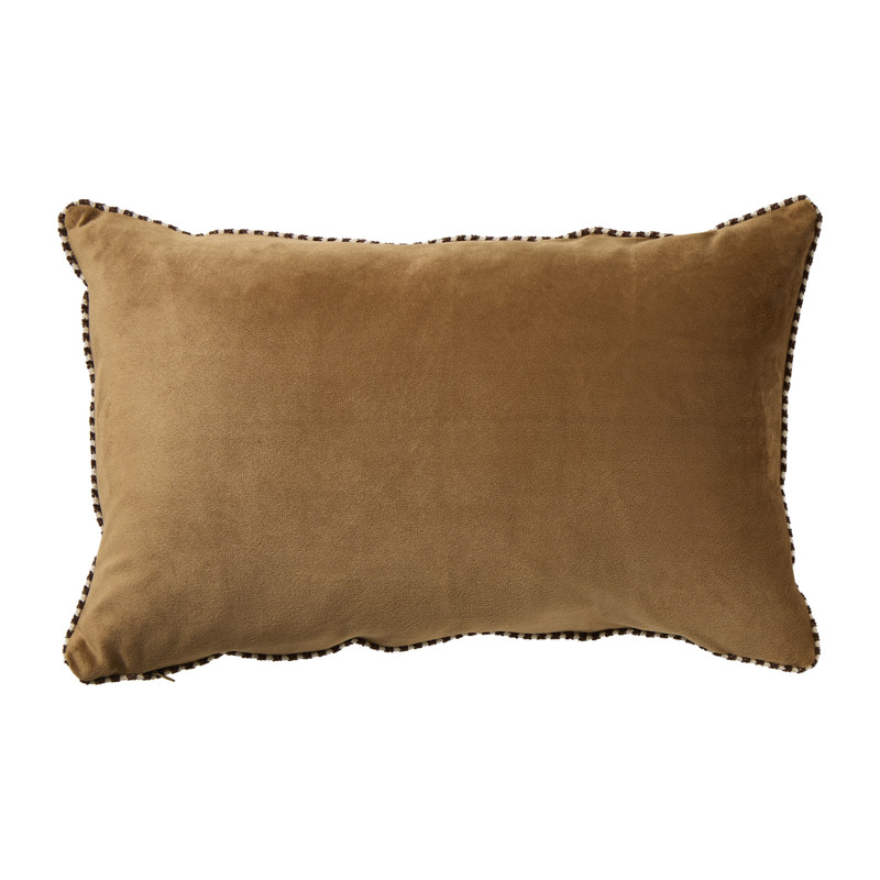Kussen velvet zonnetjes - geel - 30x50 cm 