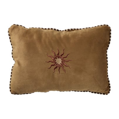 Mini kussen velvet zonnetje - geel - 20x30 cm