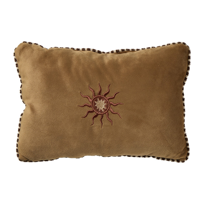 Mini kussen velvet zonnetje - geel - 20x30 cm